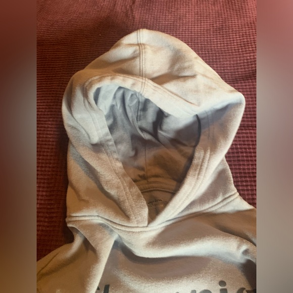👚2/$15 Champion Pull-Over Hoodie, Blue & Gray Ombré, Size Youth Large - Picture 7 of 8